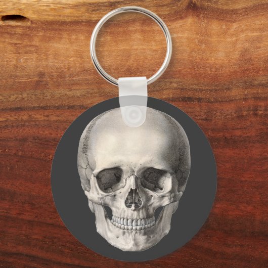  humane anatomische schedel, Halloween Skeleton Sleutelhanger (Voorkant)