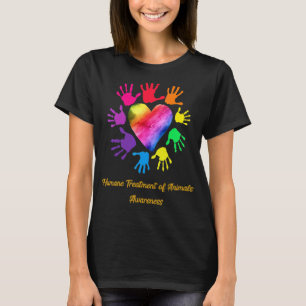 Humane behandeling van dieren Bewustzijn handen T-shirt