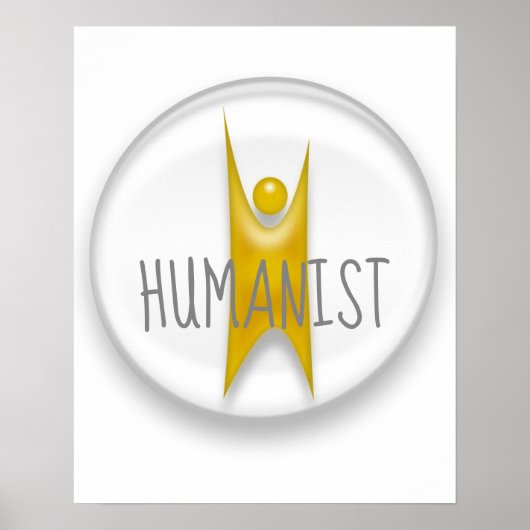 Humanist Happy Human Poster (Voorkant)