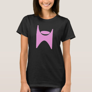 HUMANIST SYMBOOL, PINK T-SHIRT