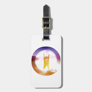 Humanistisch symbool bagagelabel