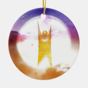 Humanistisch symbool keramisch ornament