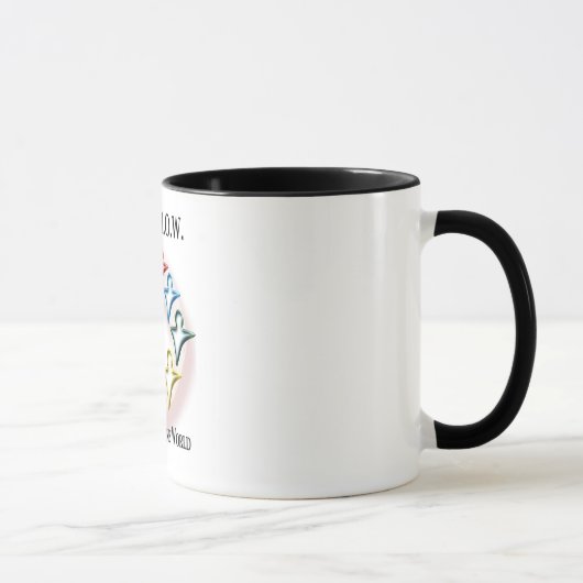 Humanité une tasse de café de sonnerie du monde (Droite)