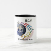 Humanité une tasse de café de sonnerie du monde (Centre)