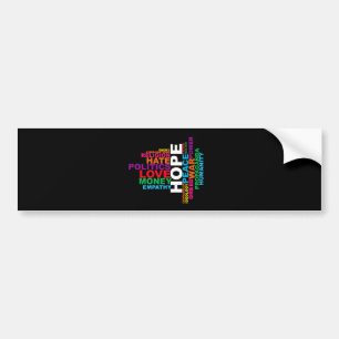 Humanity Word Cloud Bumpersticker