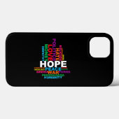 Humanity Word Cloud Case-Mate iPhone Case (Achterkant (horizontaal))