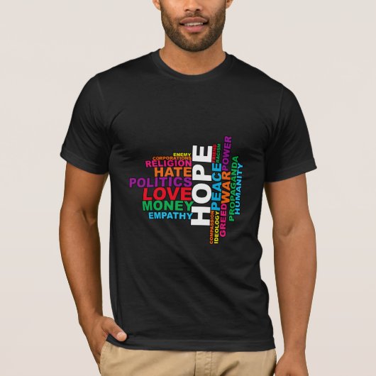 Humanity Word Cloud T-shirt (Voorkant)