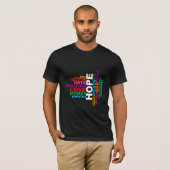 Humanity Word Cloud T-shirt (Voorkant volledig)