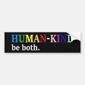 Humankind Both Kindness Awareness Bumpersticker (Voorkant)