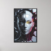 Humanoid Artificial Intelligence Canvas Afdruk (Voorkant)