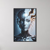 Humanoid Artificial Intelligence Canvas Afdruk (Voorkant)