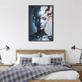 Humanoid Artificial Intelligence Canvas Afdruk (Insitu (Slaapkamer))