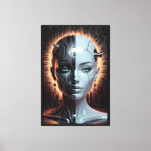 Humanoid Artificial Intelligence Canvas Afdruk (Voorkant)