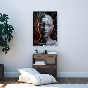 Humanoid Artificial Intelligence Canvas Afdruk