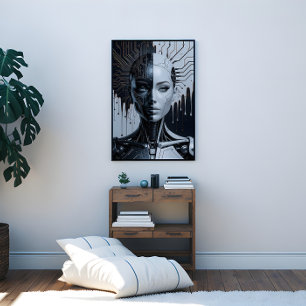 Humanoid Artificial Intelligence Canvas Afdruk