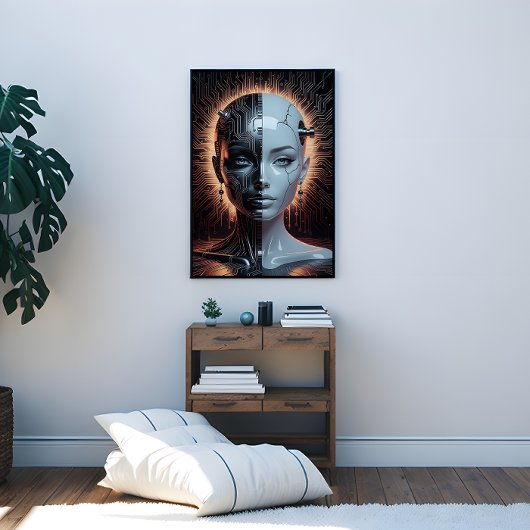 Humanoid Artificial Intelligence Canvas Afdruk