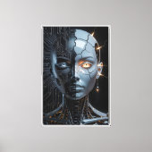 Humanoid Artificial Intelligence Canvas Afdruk (Voorkant)
