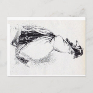 humanoïde vrouw briefkaart