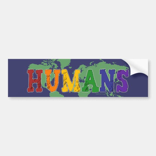 Humans (Gay) Bumpersticker (Voorkant)
