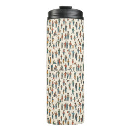 Humans Pattern Thermosbeker