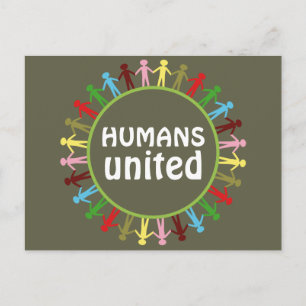 HUMANS UNITED Peace Briefkaart