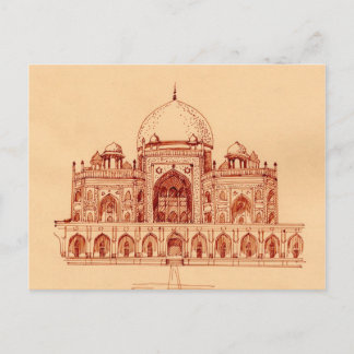 Humayun's tomb briefkaart