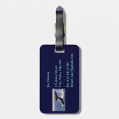 Humback Whale Bagagelabel - Staarvlokken (Achterkant verticaal)