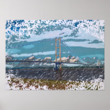 Humber Bridge Impressionistisch Landschap