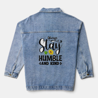 Humble Ad Minimalist Statement voor een geaard lev Denim Jacket