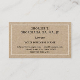 Humble, Basic Attorney Visitekaartje