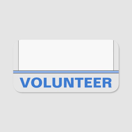 Humble, Basic "VOLUNTEER"-naamlabel Naamplaatje (Voorkant)