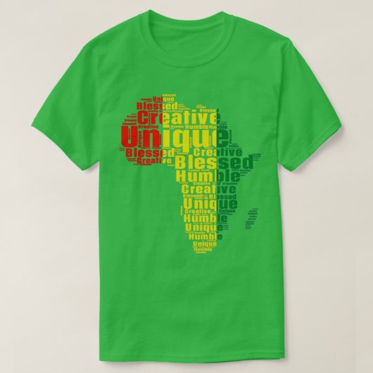 Humble Blessed Creative Unique Black History en C T-shirt (Design voorkant)