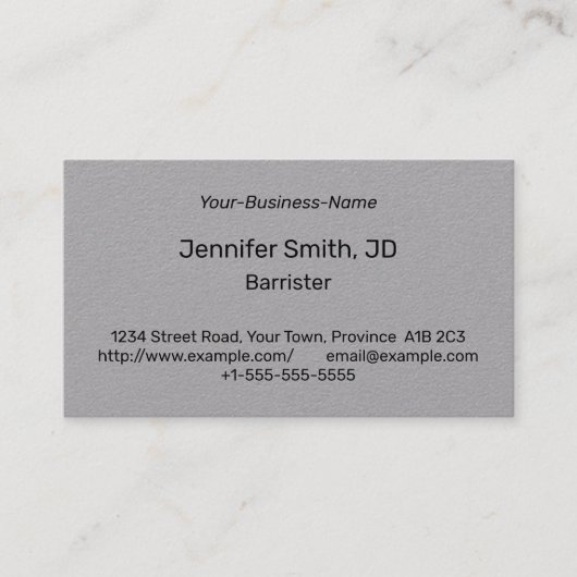 Humble, Carte de visite d'entreprise (Devant)