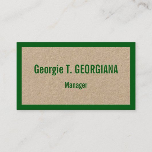 Humble Carte de visite professionnel (Devant)