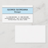 Humble Carte de visite professionnel (Devant / Derrière)