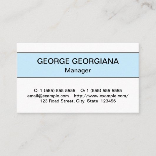 Humble Carte de visite professionnel (Devant)