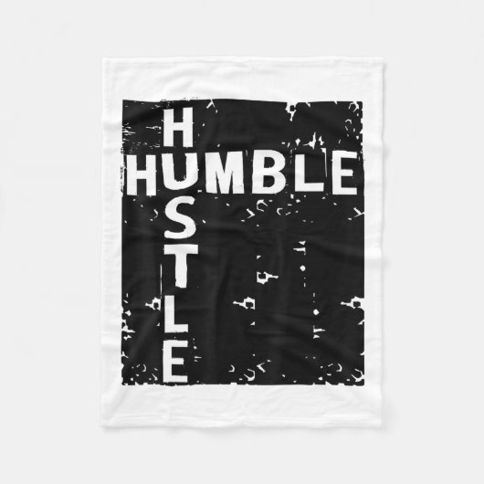 Humble Hustle Insrational Motivational Entrepreneu Fleece Deken (Voorkant)