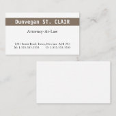 Humble Law Professional Visitekaartje (Voorkant / Achterkant)