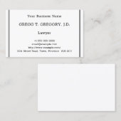 Humble Lawyer Visitekaartje (Voorkant / Achterkant)