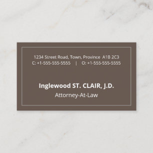 Humble, minimalistisch, professioneel Visitekaartj Visitekaartje