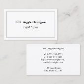 Humble, minimalistisch Visitekaartje (Voorkant / Achterkant)