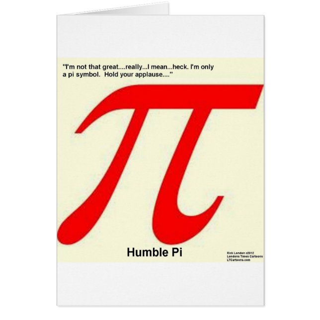 Humble Pi R Square Funny (Voorkant)