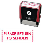 Humble "PLEASE RETURON TO SENDER!" Rubber Stempel (In situ)
