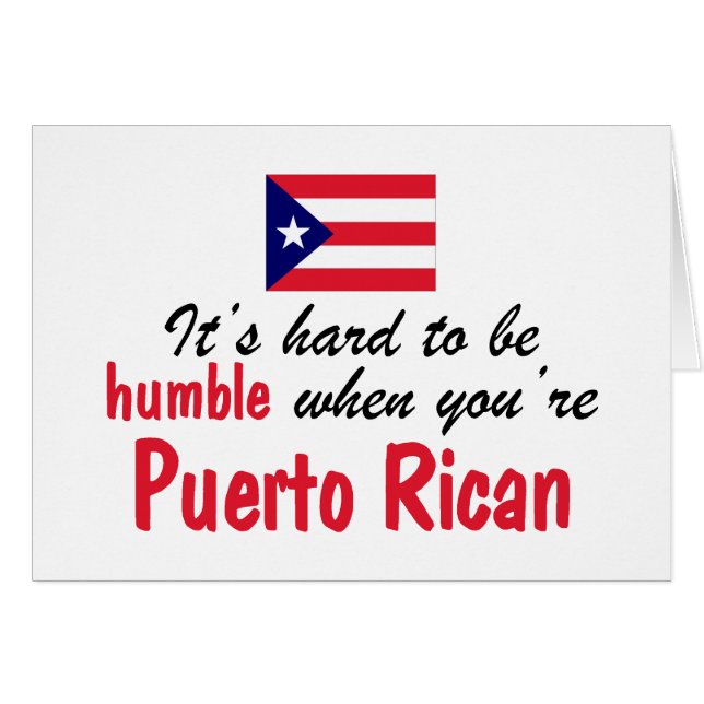 Humble Puerto Rican (Voorkant Horizontaal)