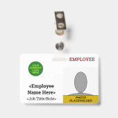 Humble, Respectable Personeel Lid Identificatie Badge (Back with Clip)