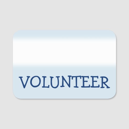 Humble "VOLUNTEER" Name Tag (Voorkant)