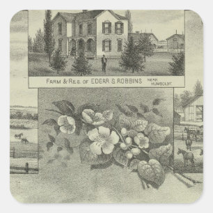 Humboldt, Kansas Vierkante Sticker