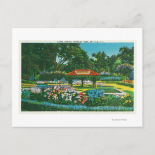 Humboldt Park Floral Emblem Uitzicht Briefkaart