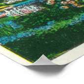 Humboldt Park Floral Emblem Uitzicht Poster (Hoek)