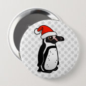 Humboldt Penguin Santa Ronde Button 4,0 Cm (Voorkant /achterkant)